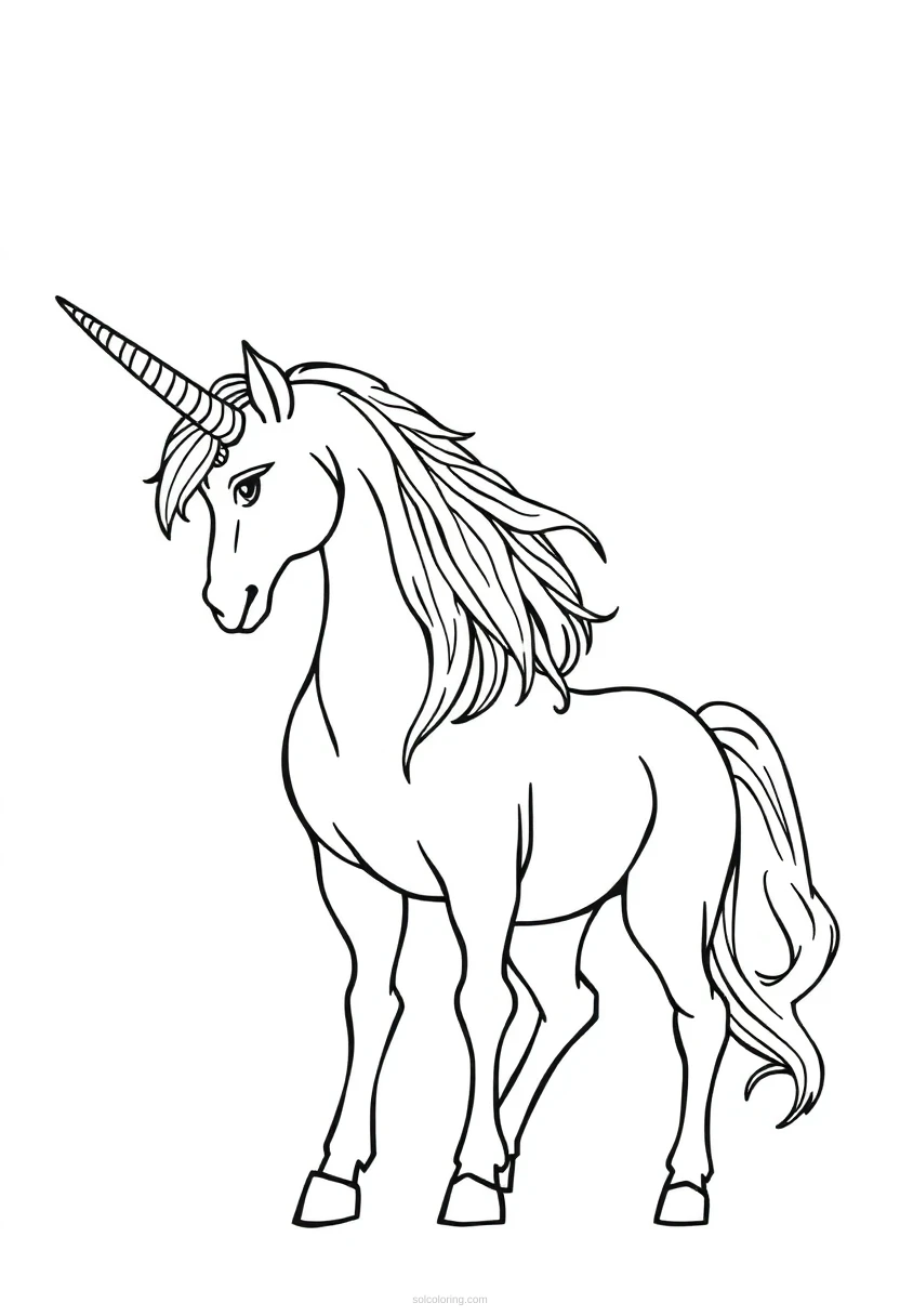 Centaur coloring page for kids