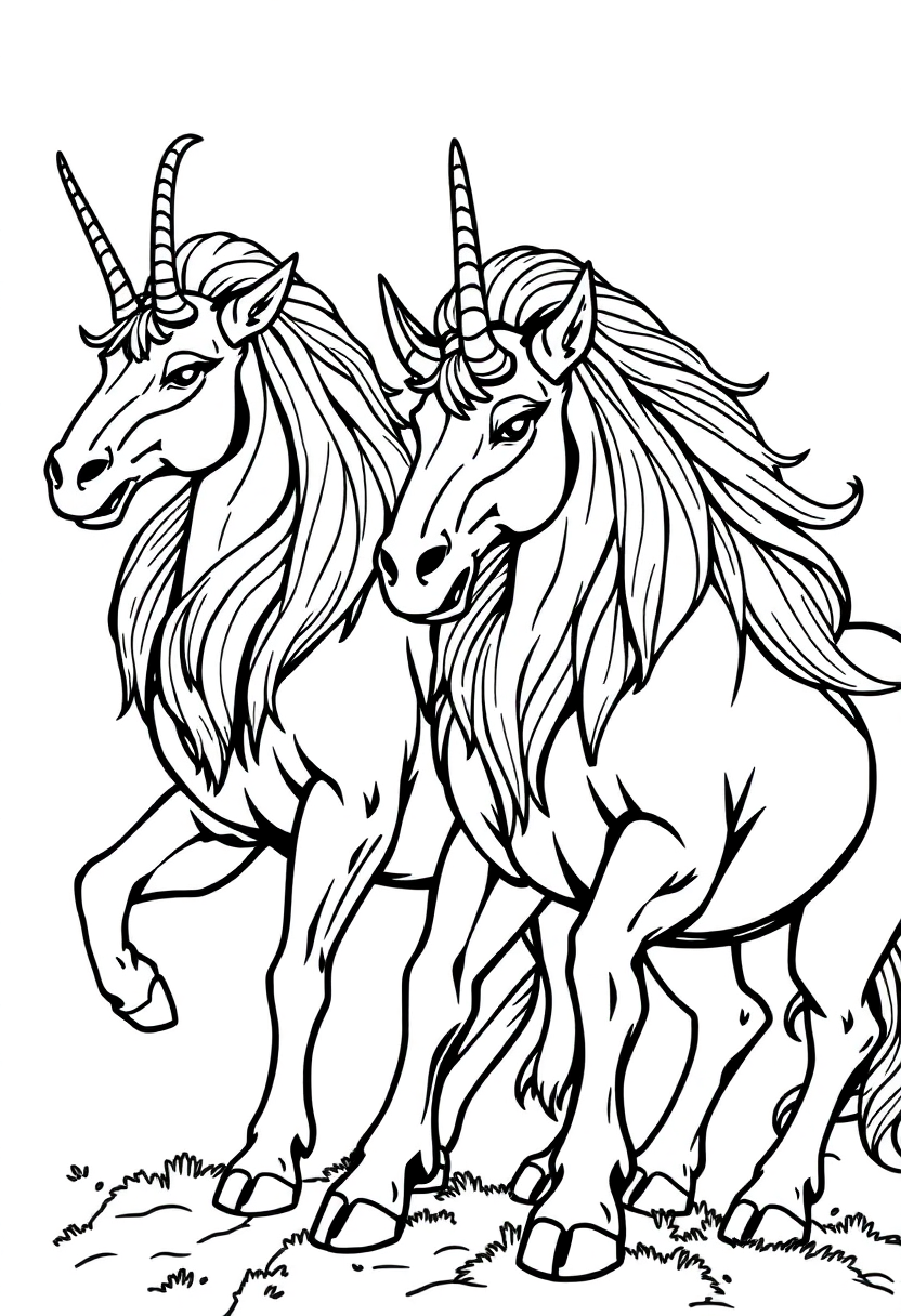 Centaurs coloring page for kids