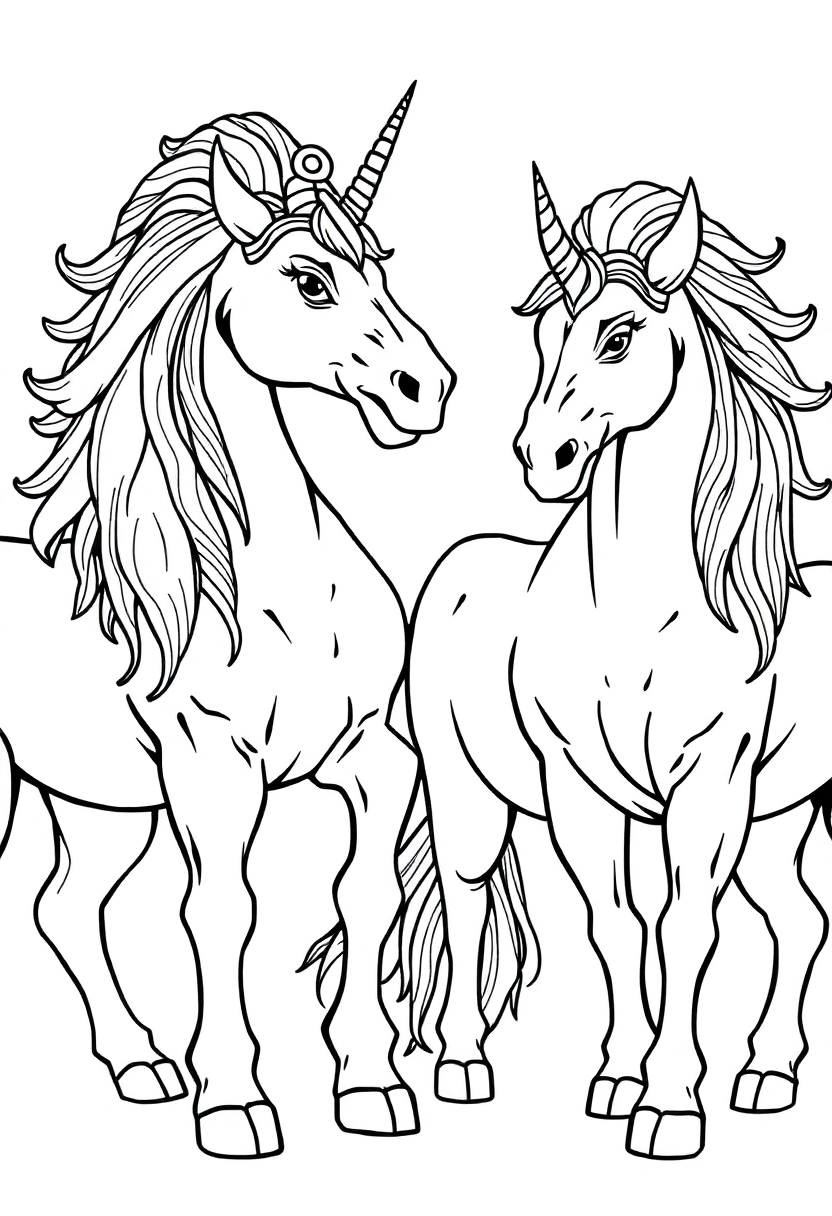 Centaurs coloring page for kids
