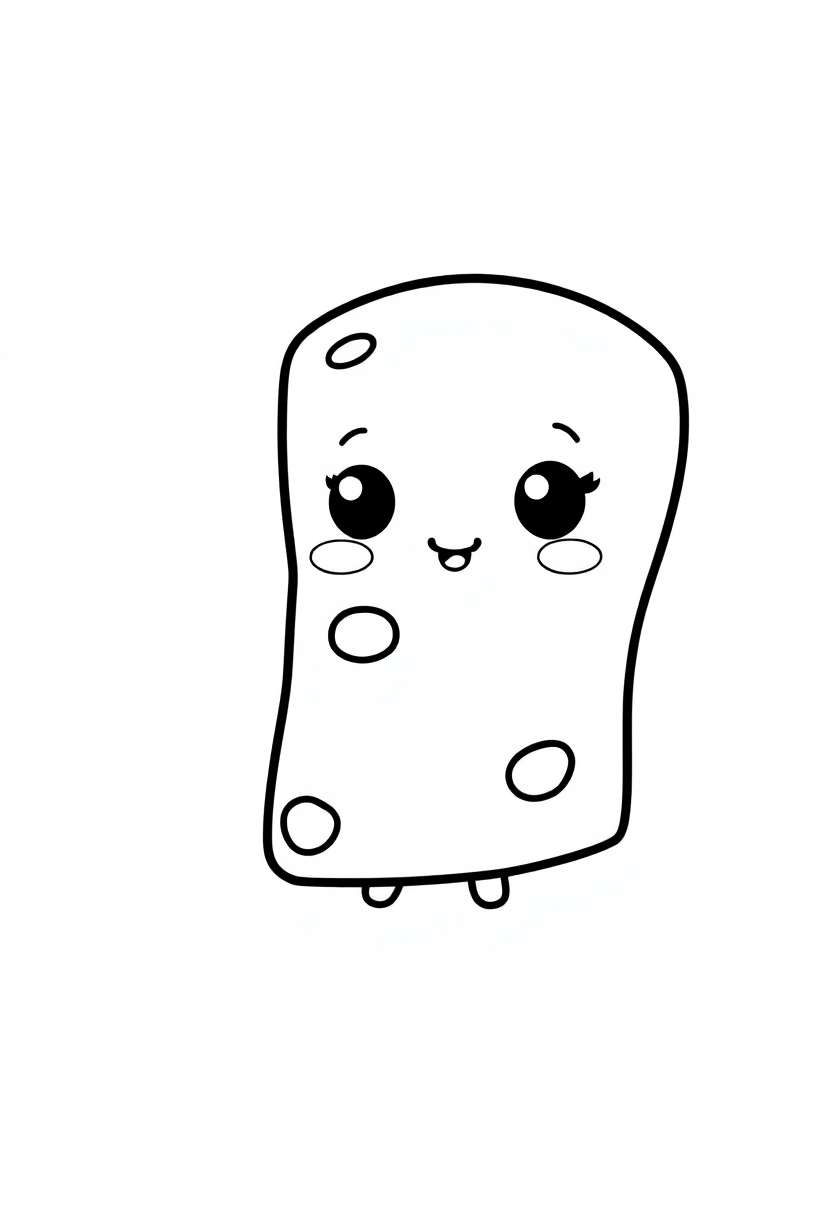 Cheese Wedge coloring page, free printable