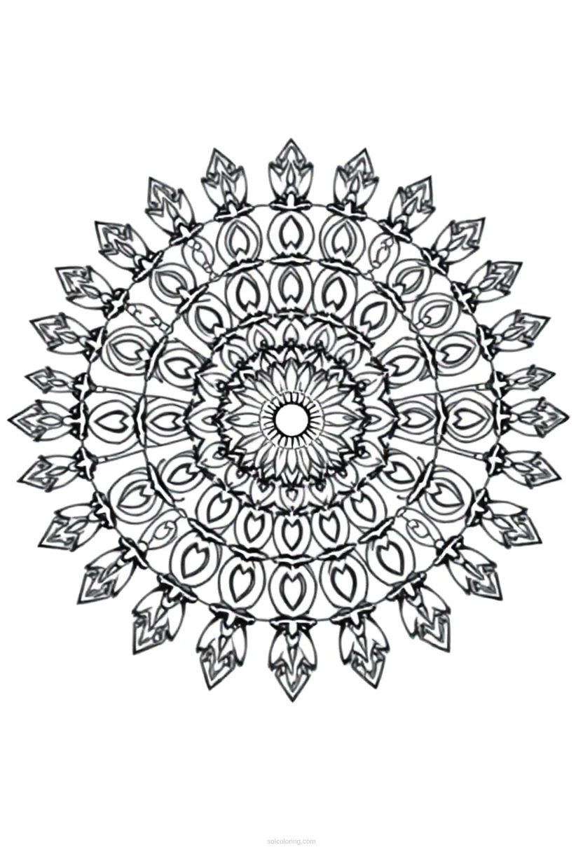 Chef coloring page for kids