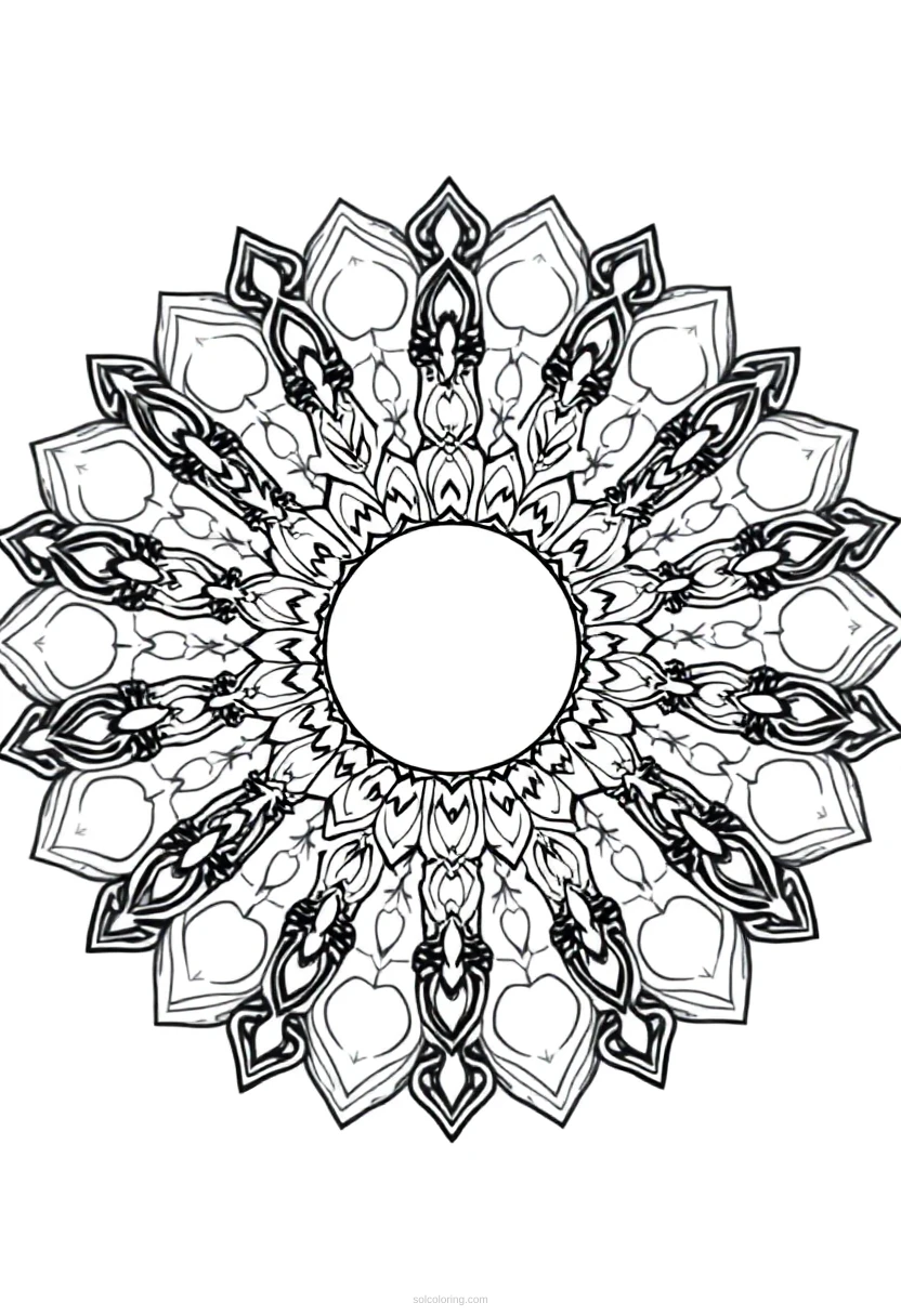 Chef coloring page for kids