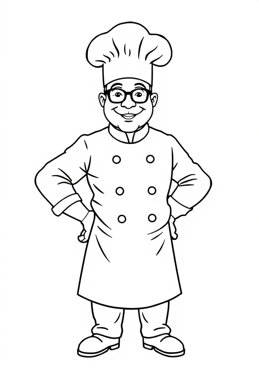 Chef coloring pages