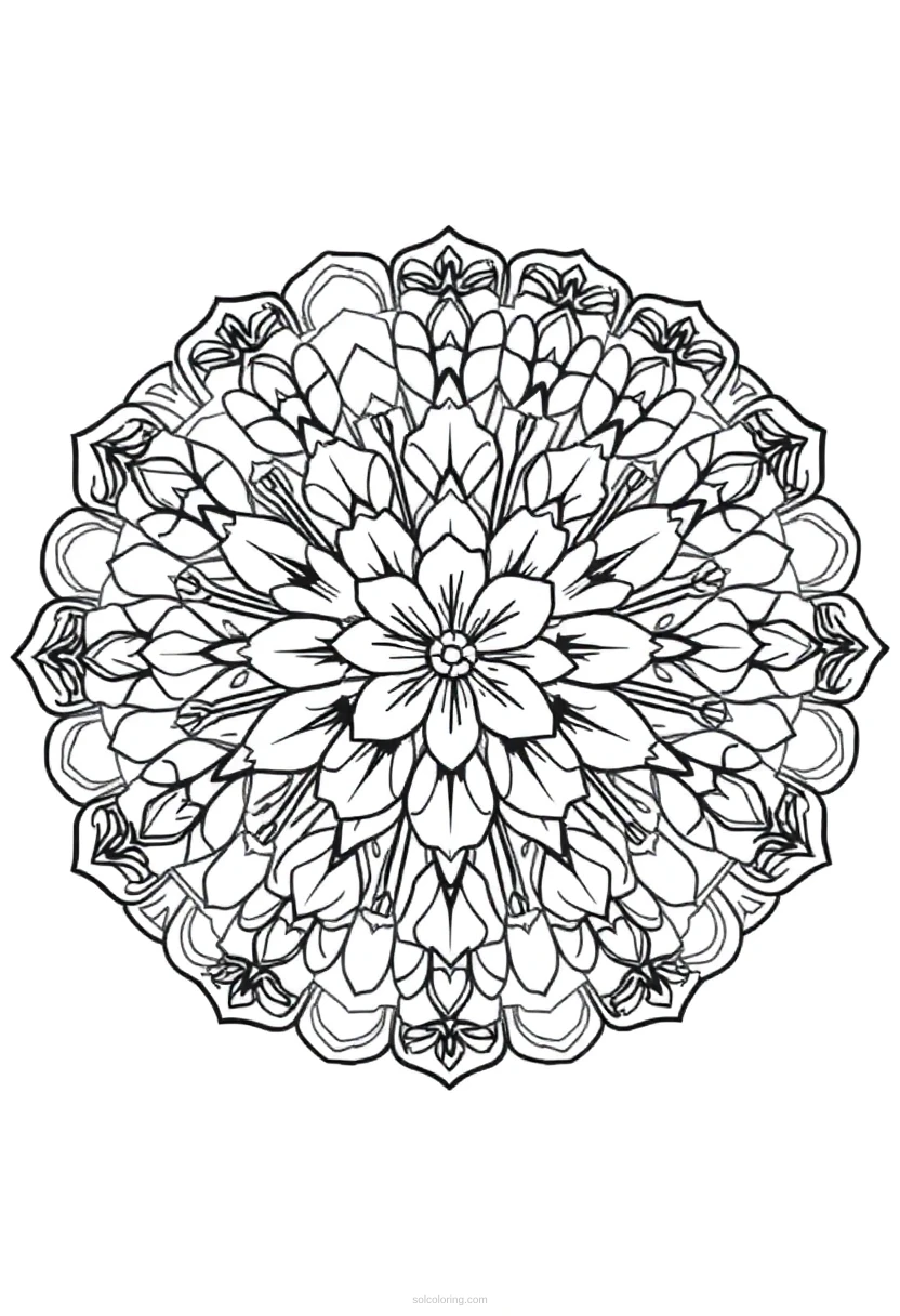 Cherry Blossom coloring page for kids