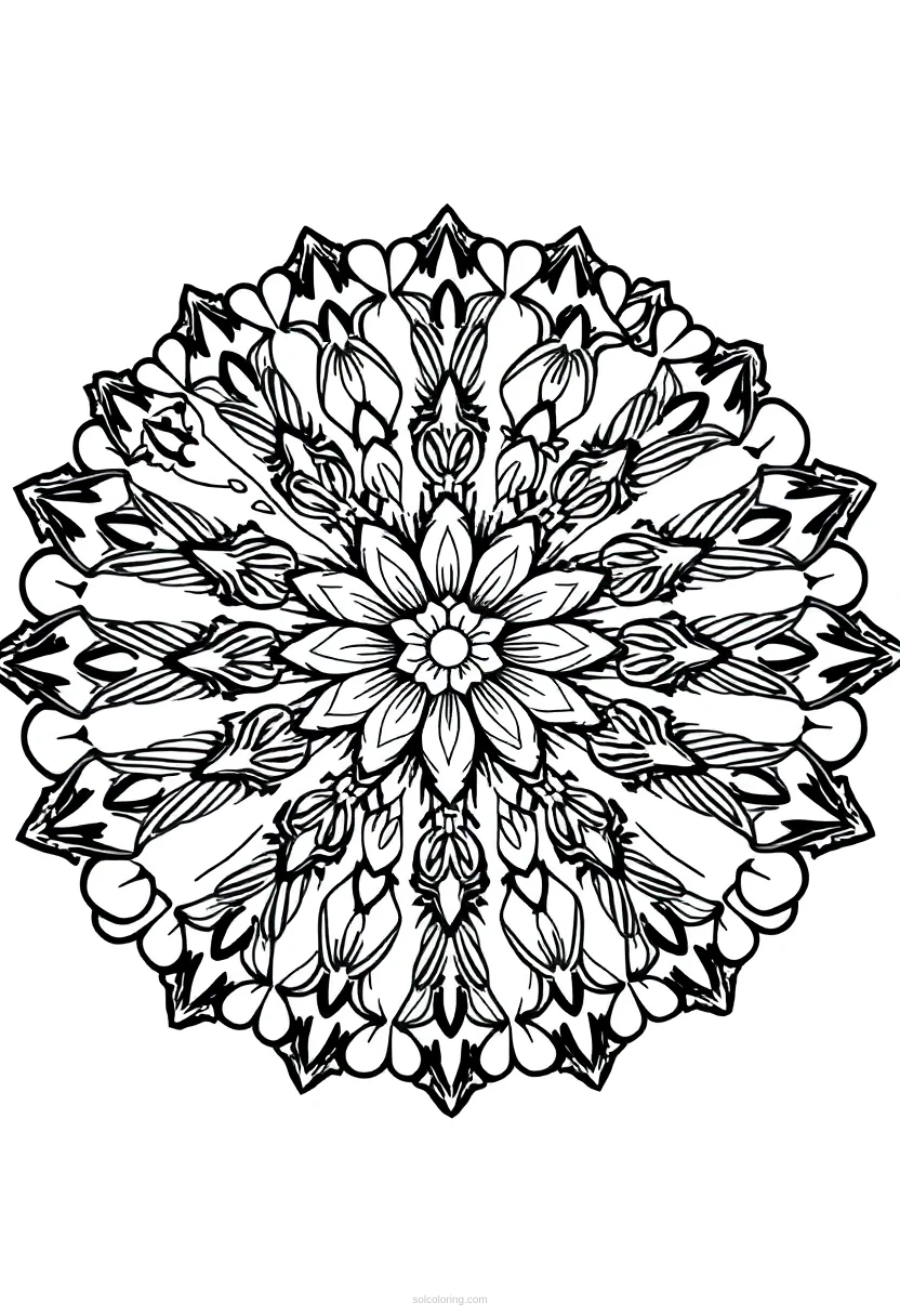 Cherry Blossom coloring page for kids