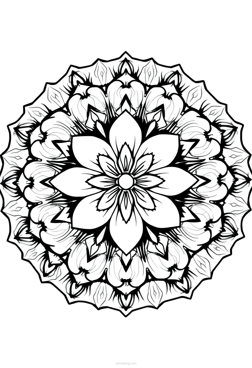 Cherry Blossom coloring page for kids