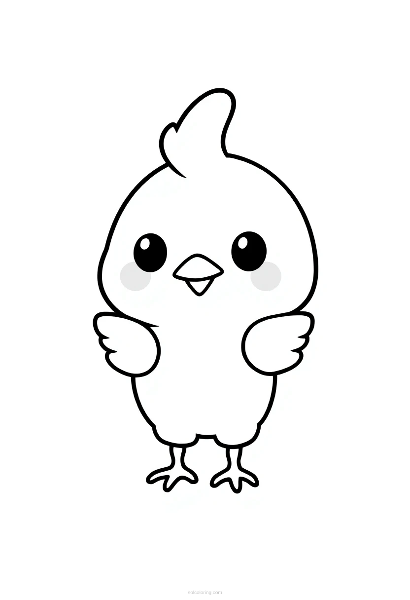 Chicken Drumstick coloring page for kids