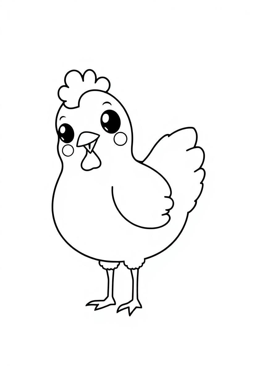 Chicken Drumstick coloring page, free printable