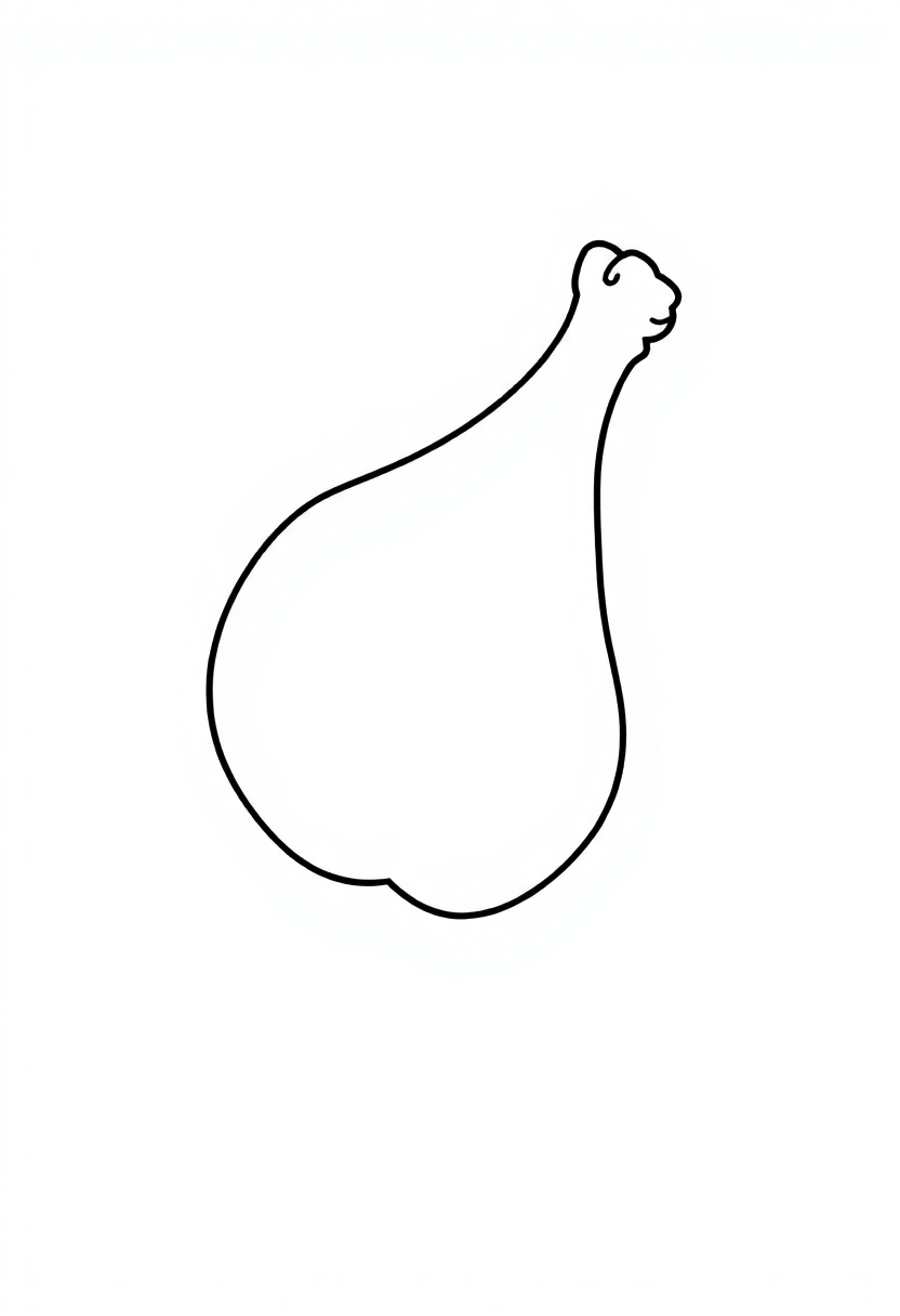 Chicken Drumstick coloring pages