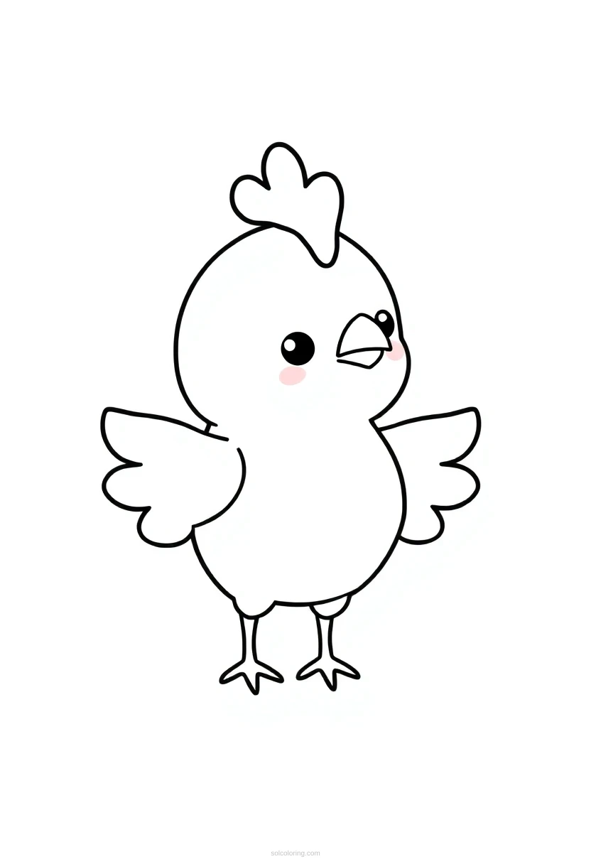Chicken Wings coloring page for kids