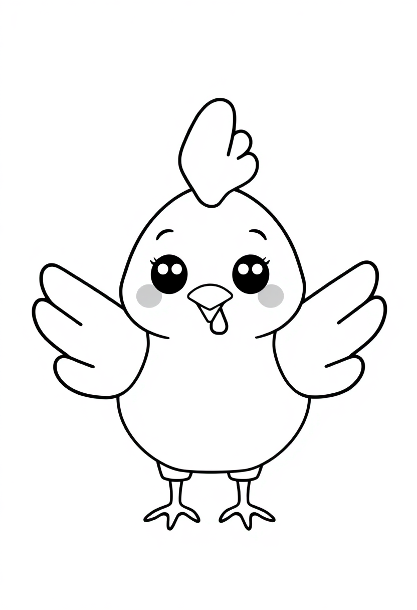 Chicken Wings coloring page, free printable