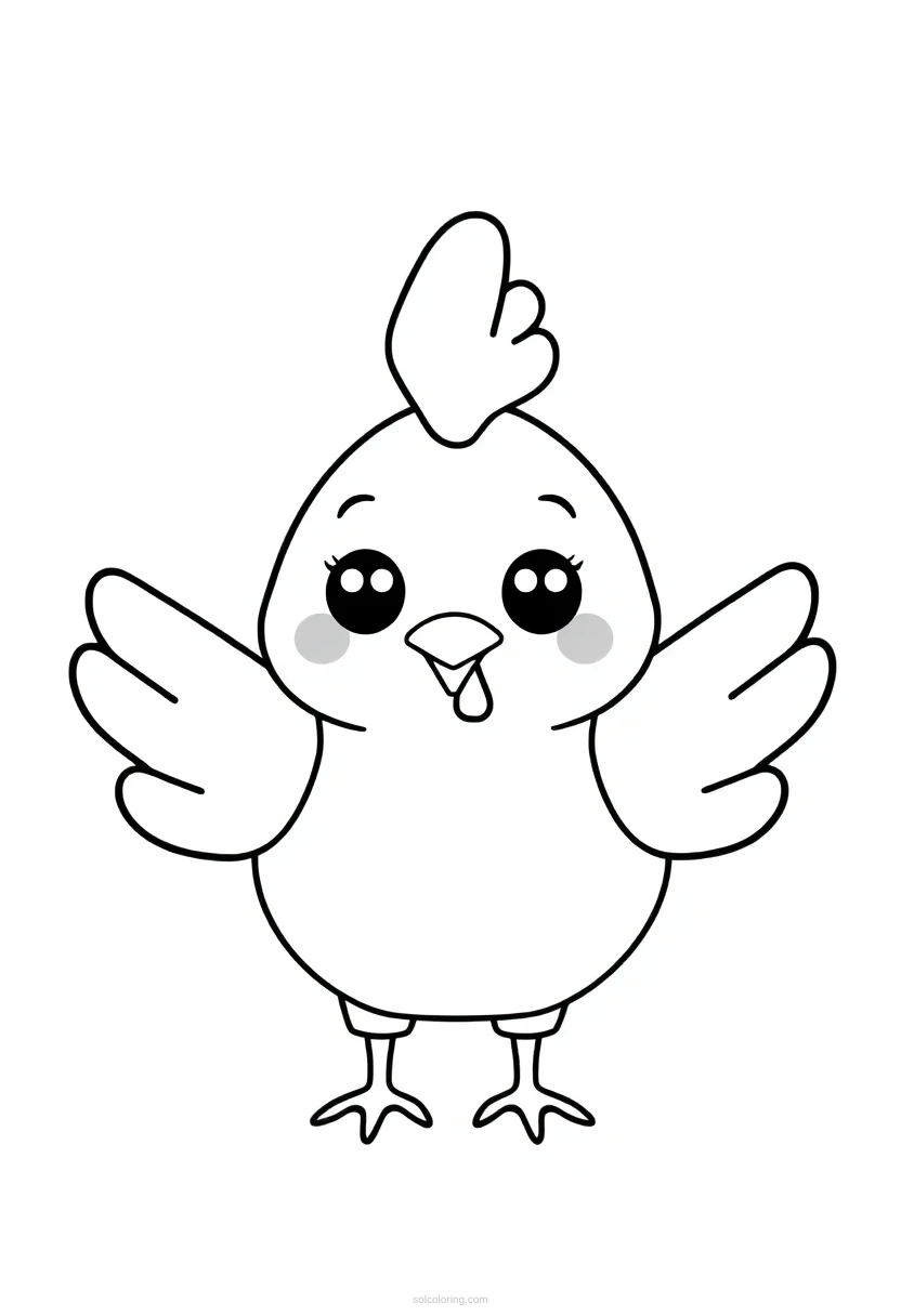 Chicken Wings coloring page for kids