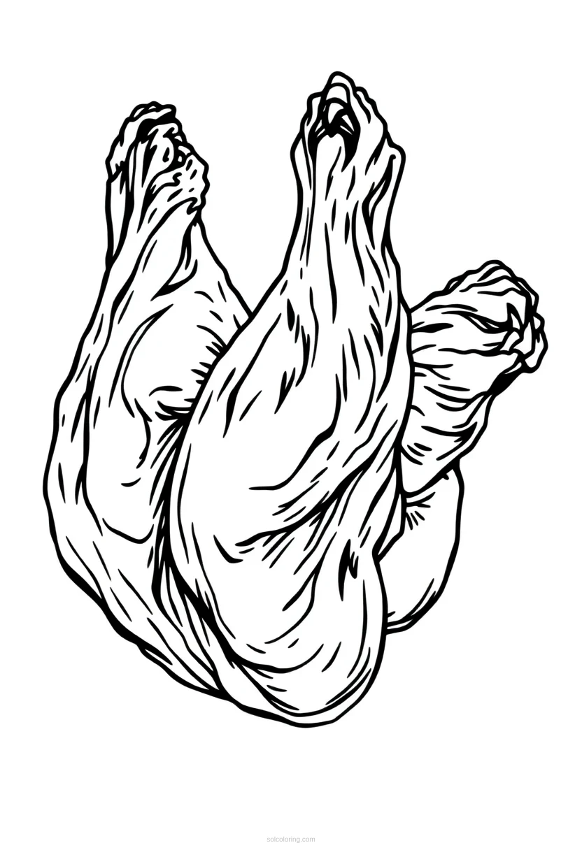 Chicken Wings coloring page for kids