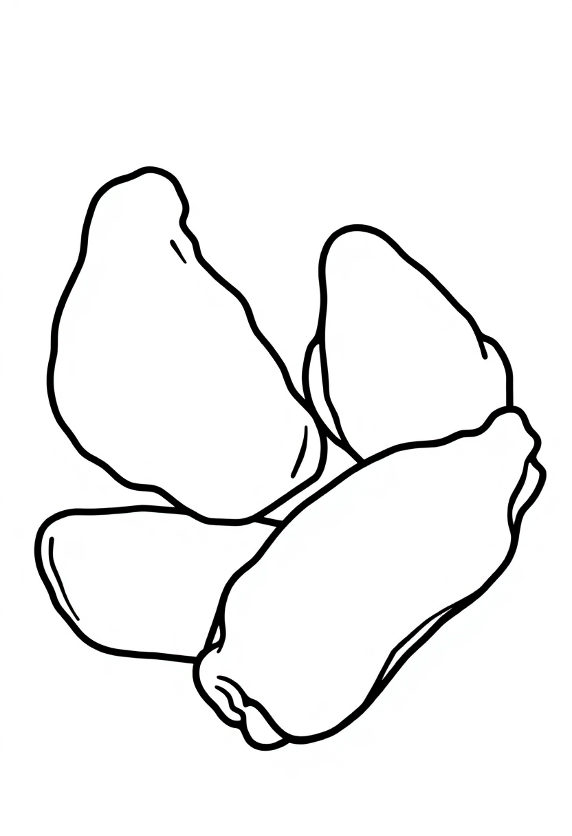 Chicken Wings coloring page, free printable