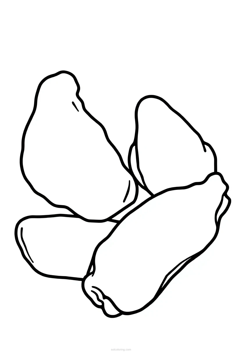 Chicken Wings coloring page for kids