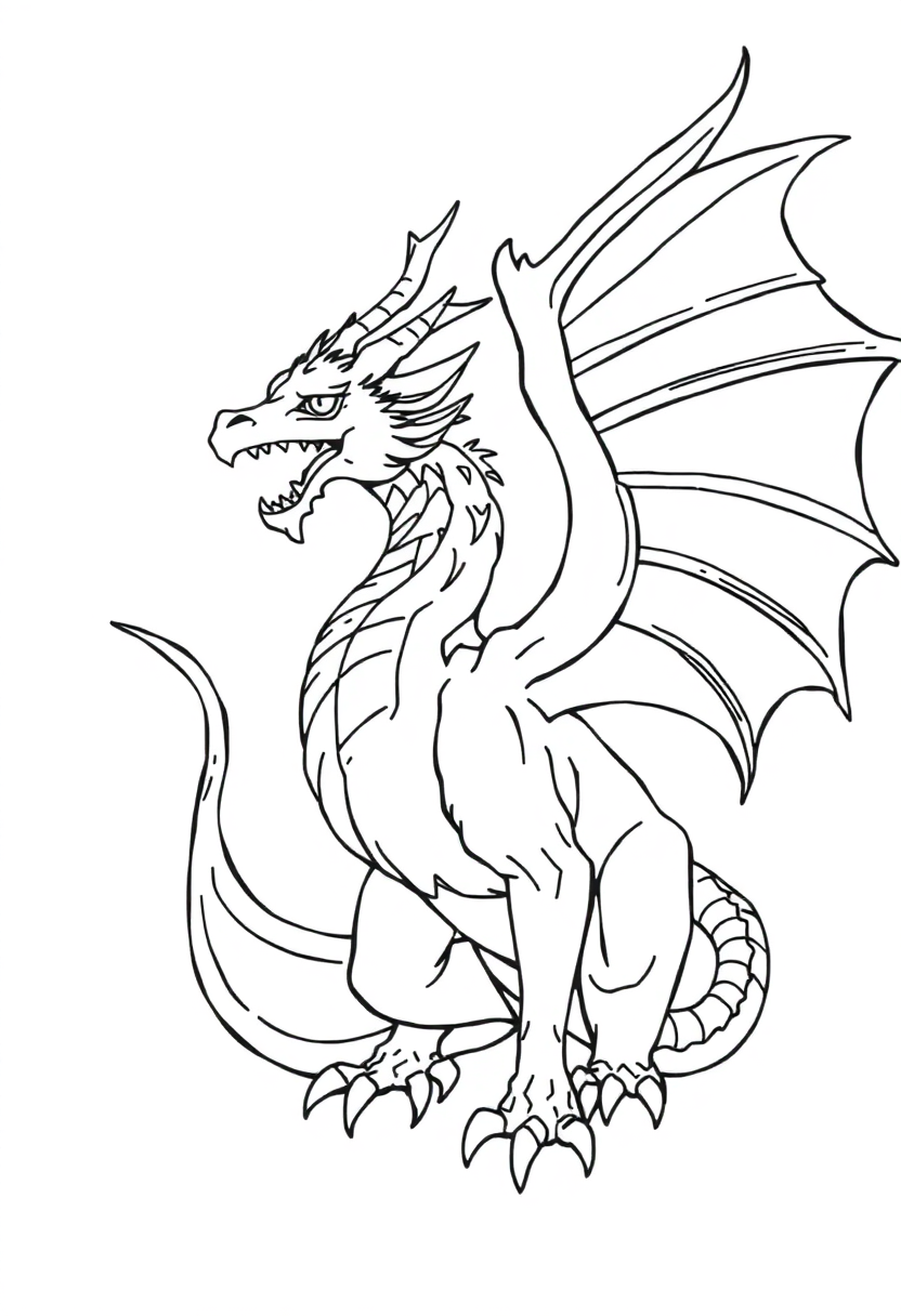 Chimera coloring page, free printable