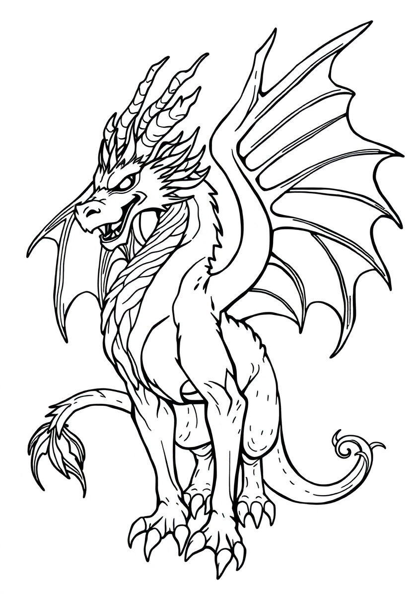 Chimera coloring pages
