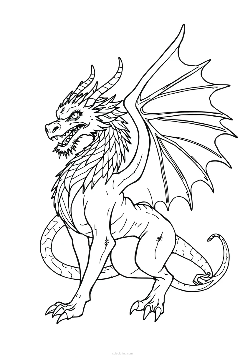 Chimera coloring page for kids