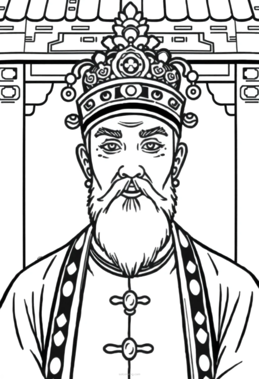 Chinese Emperor coloring pages
