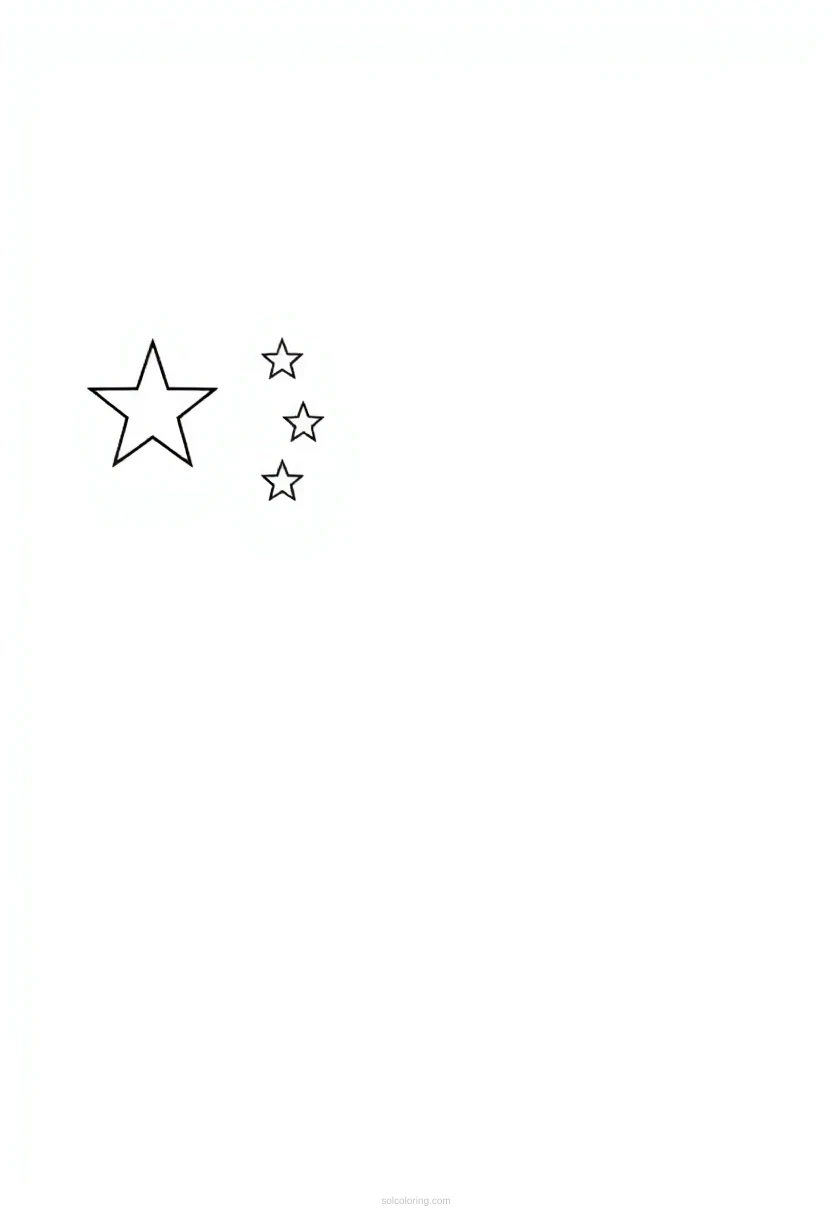 Chinese Flag coloring pages