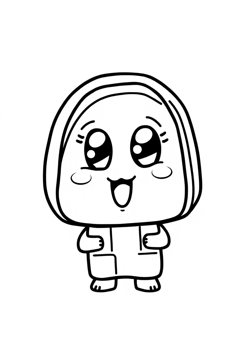 Chocolate Bar coloring page, free printable