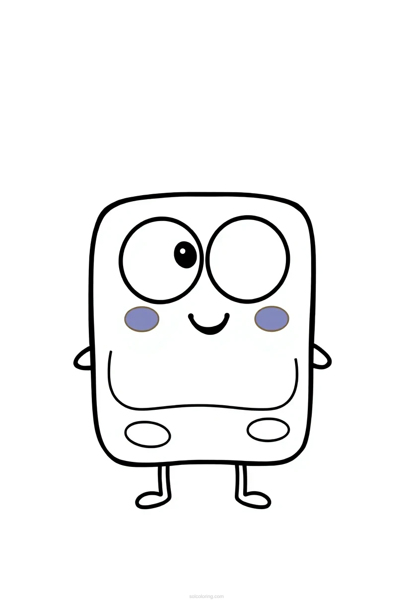 Chocolate Bar coloring page for kids