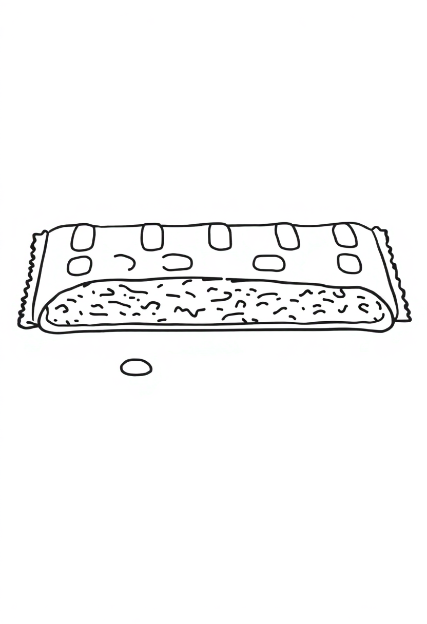 Chocolate Bar coloring page, free printable