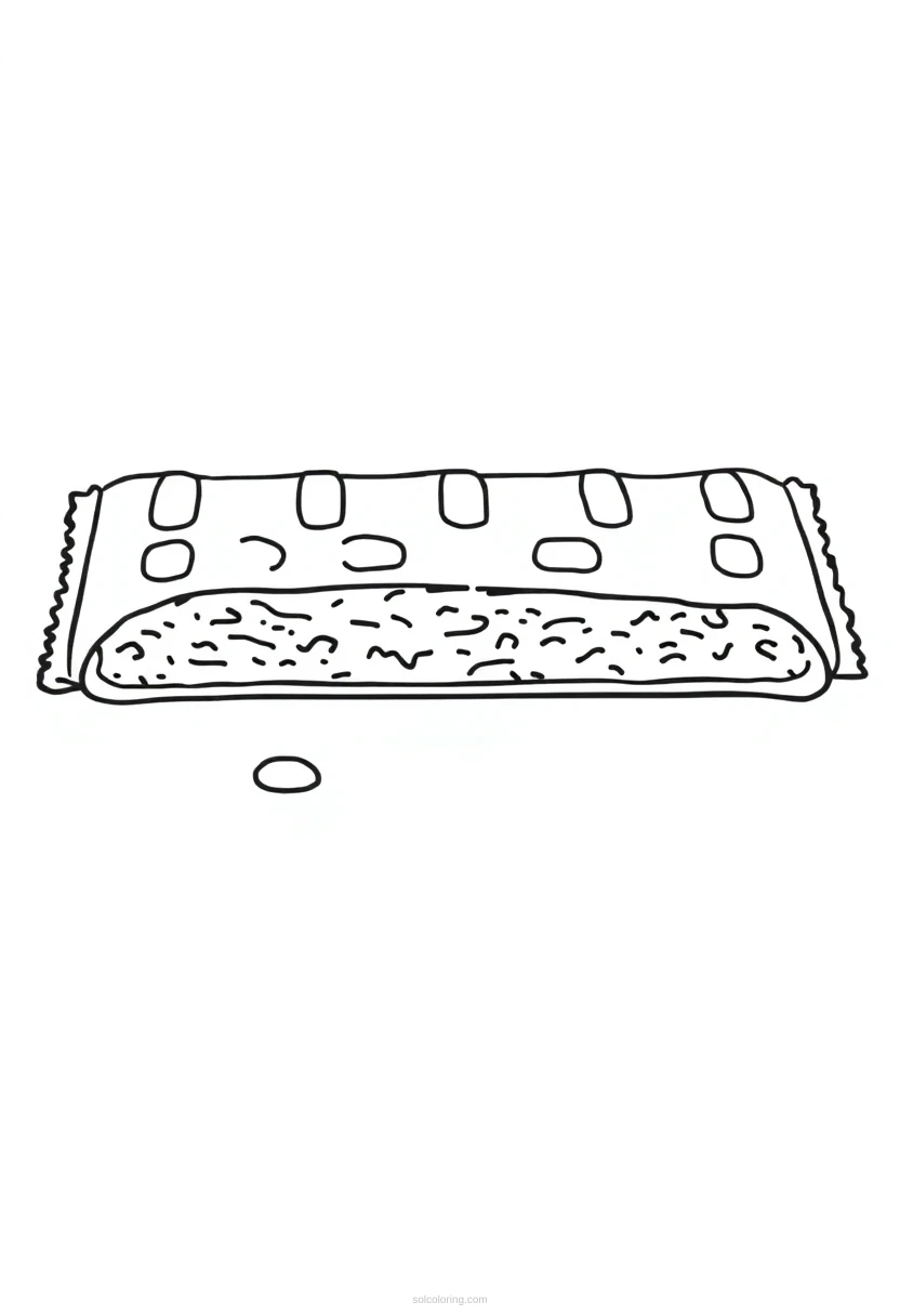 Chocolate Bar coloring page for kids