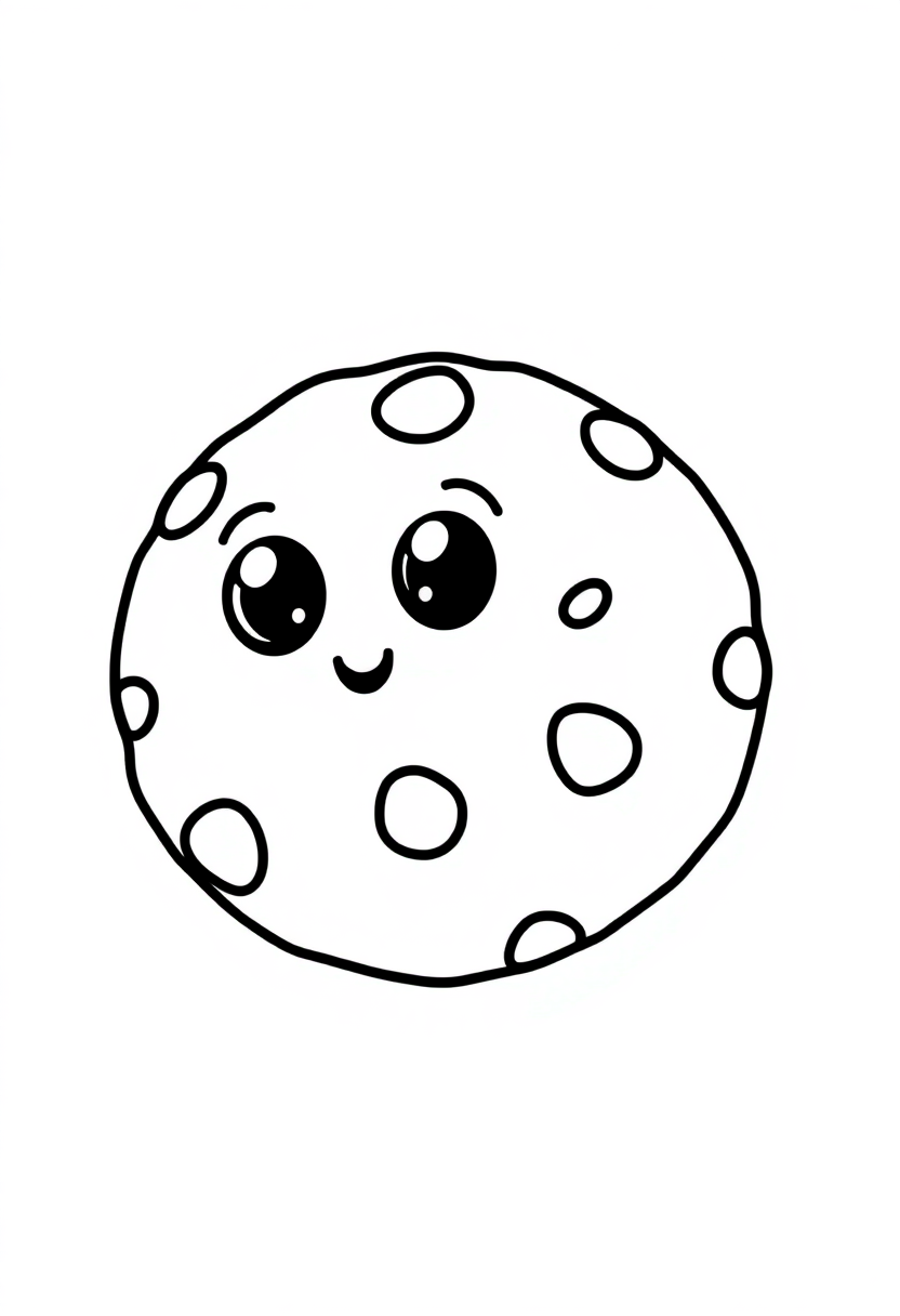 Chocolate Chip Cookies coloring page, free printable