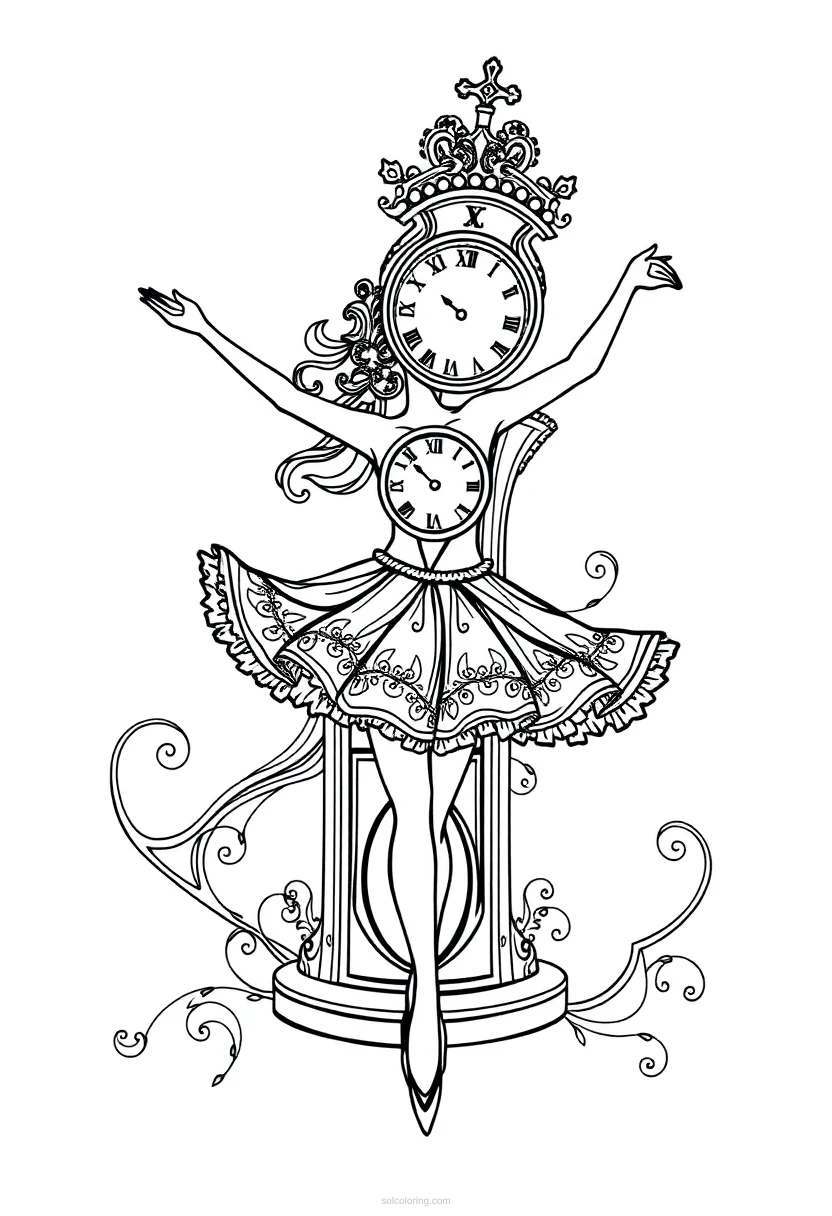 Clockwork Ballerina coloring pages