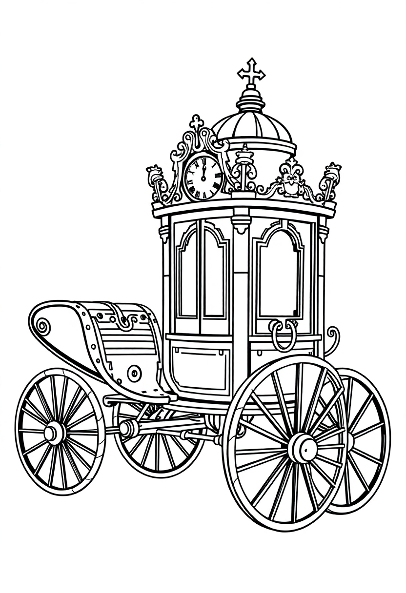 Clockwork Carriage coloring pages