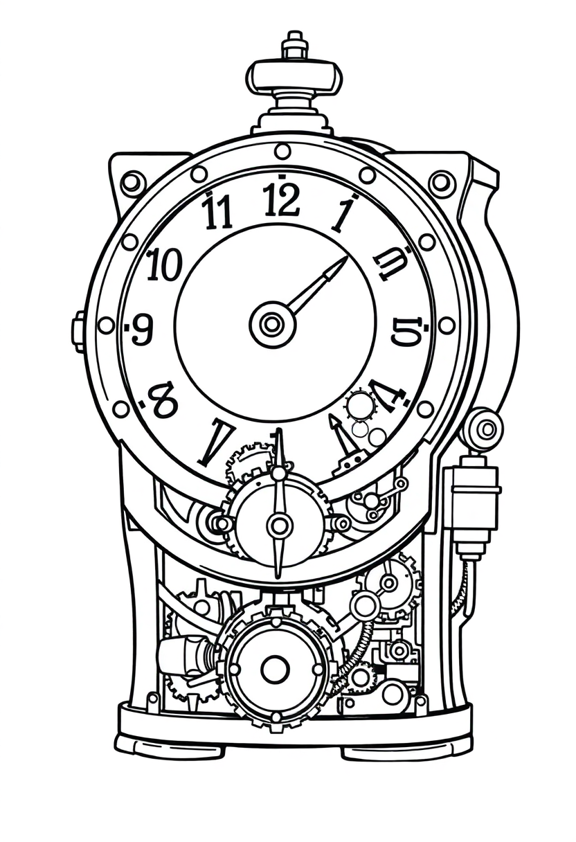 Clockwork Mechanic coloring pages