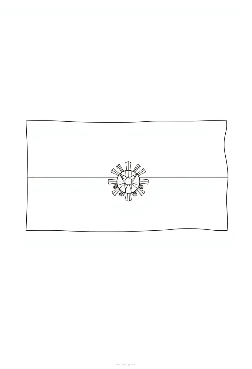 Colombian Flag coloring page for kids