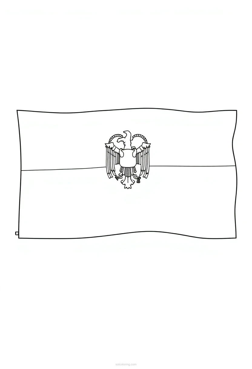 Colombian Flag coloring page for kids