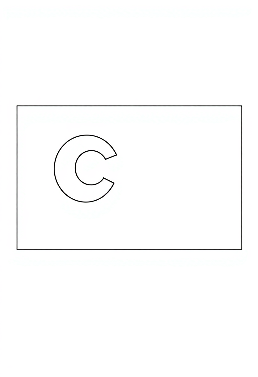 Colorado State Flag coloring page, free printable