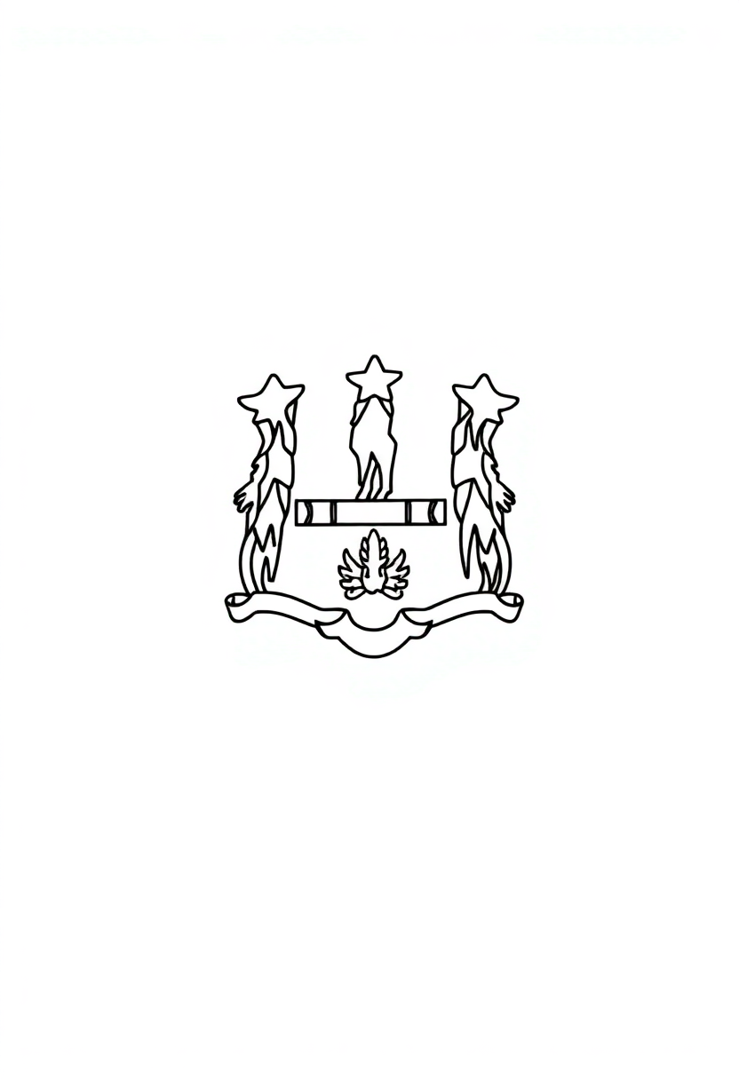 Connecticut State Flag coloring page, free printable