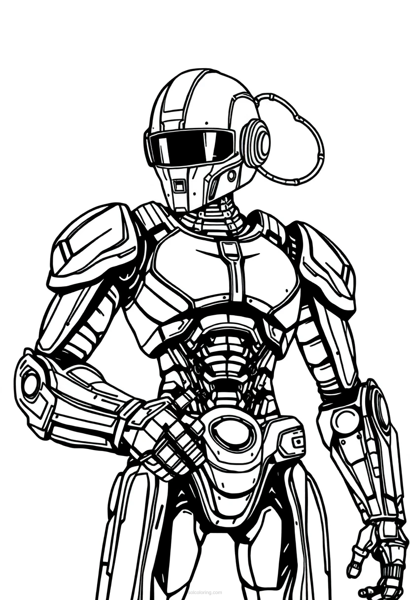 Copper Cyborg coloring pages