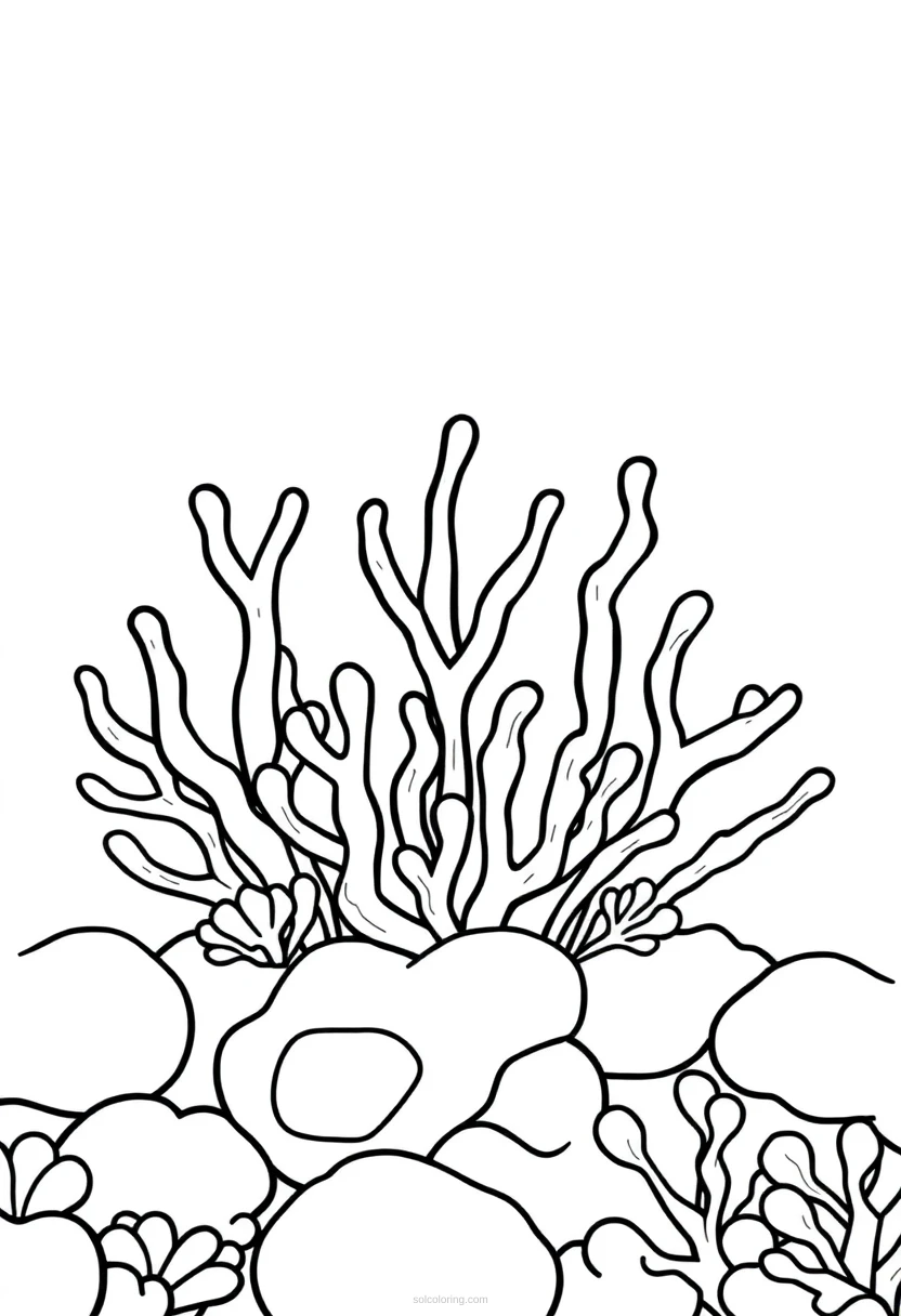 Coral Reef coloring page for kids