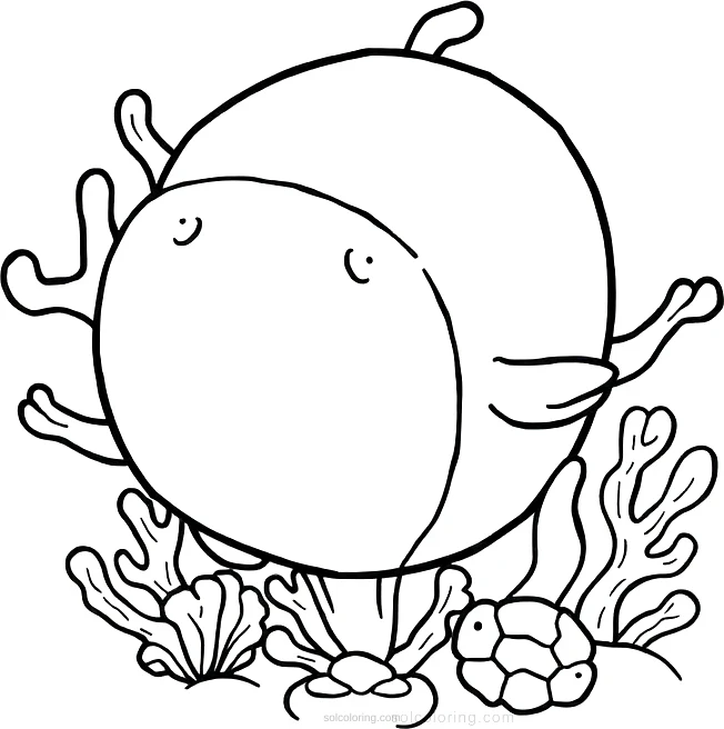 Coral Reef coloring page for kids