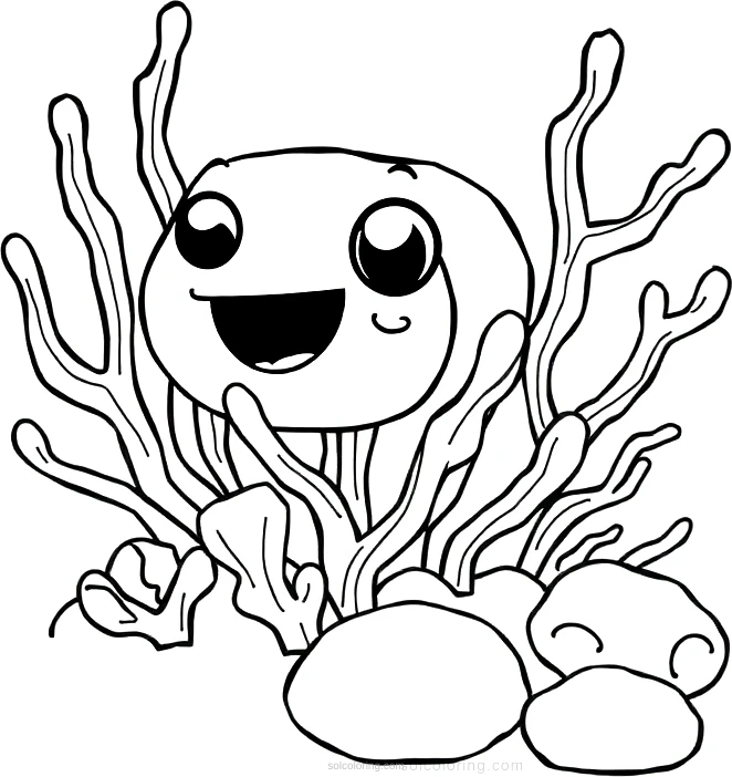 Coral Reef coloring page for kids