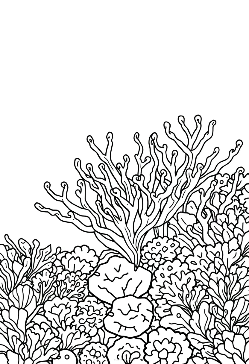 Coral Reef coloring page for kids