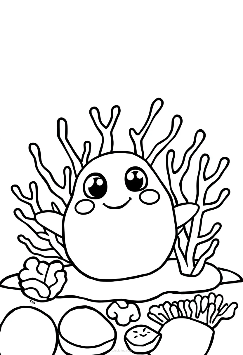 Coral Reef coloring page for kids