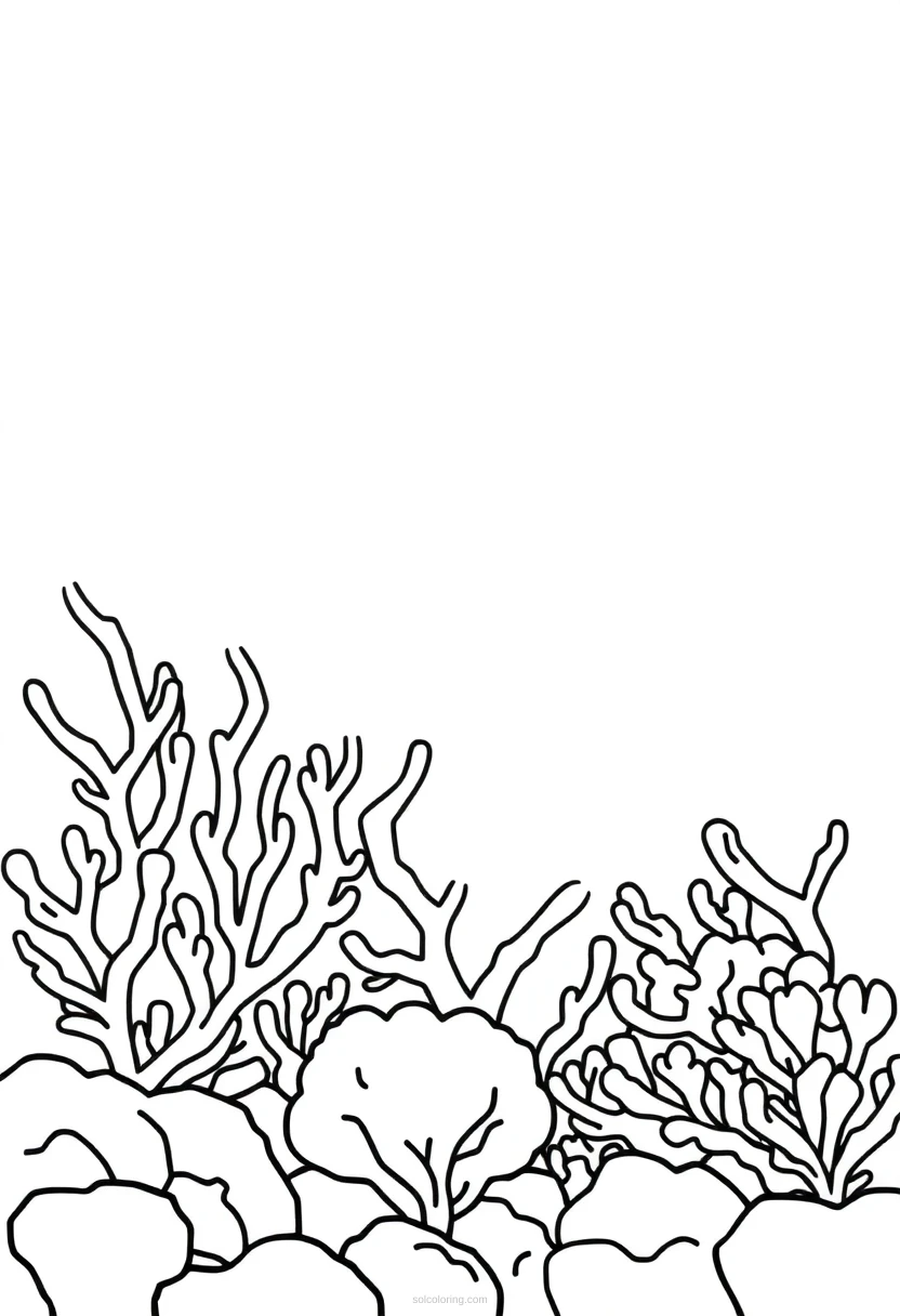 Coral Reef coloring page for kids