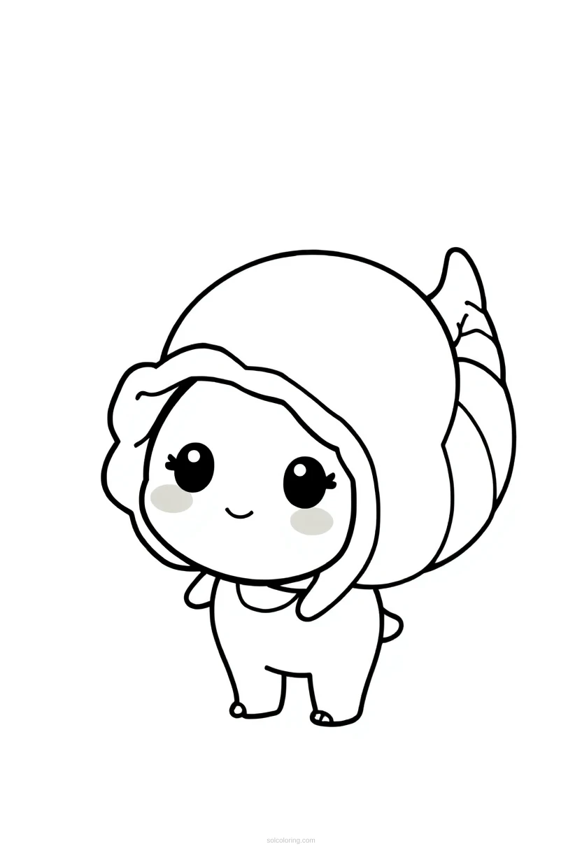 Cornucopia Horn of Plenty coloring page for kids