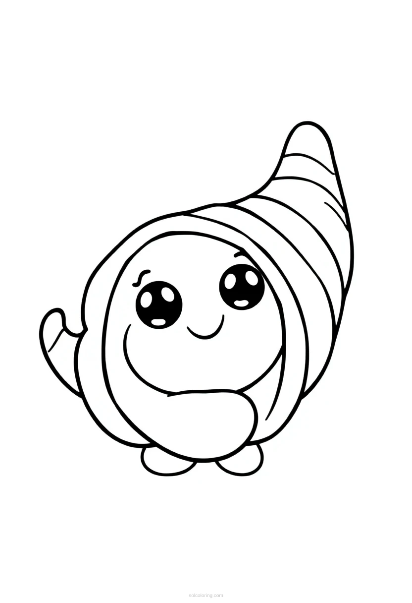 Cornucopia Horn of Plenty coloring page for kids