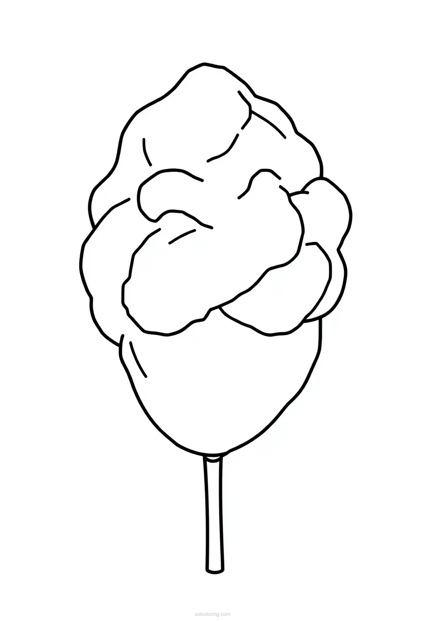 Cotton Candy coloring page for kids