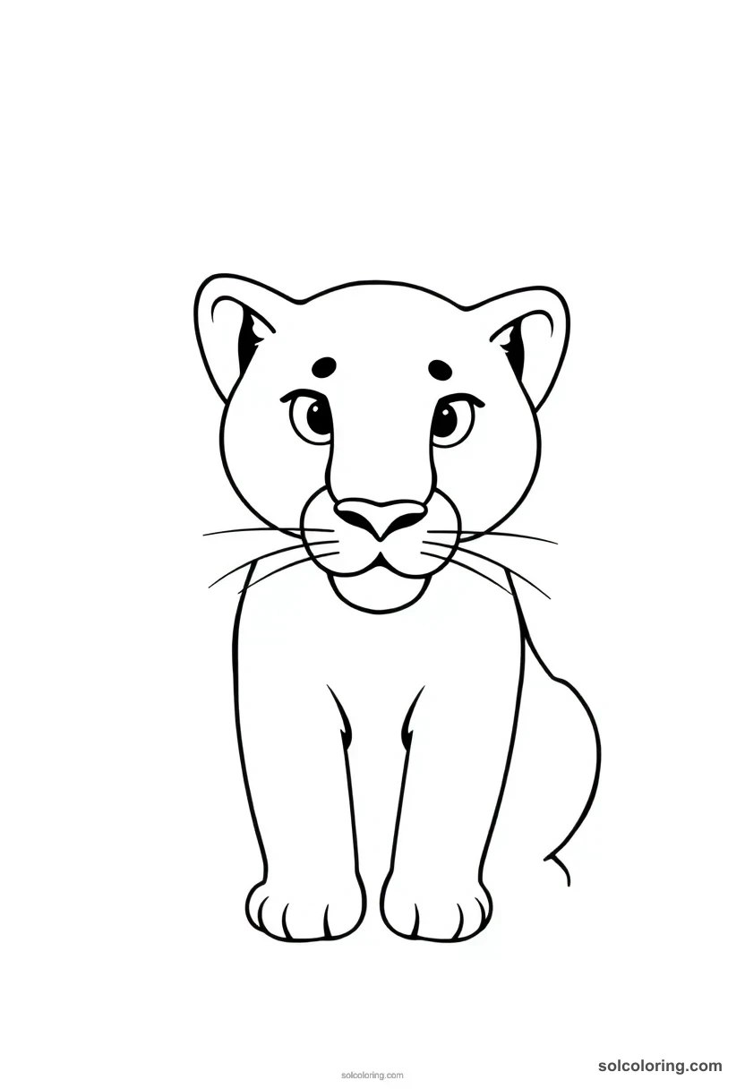Cougar coloring pages