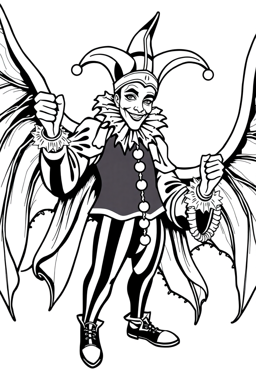 Court Jester coloring pages