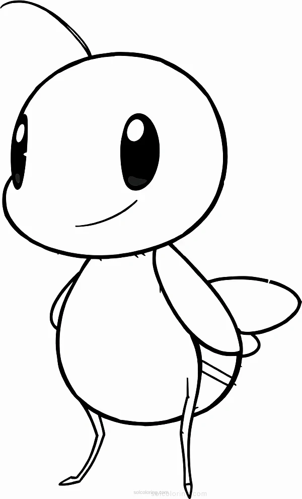 Cricket coloring page for kids