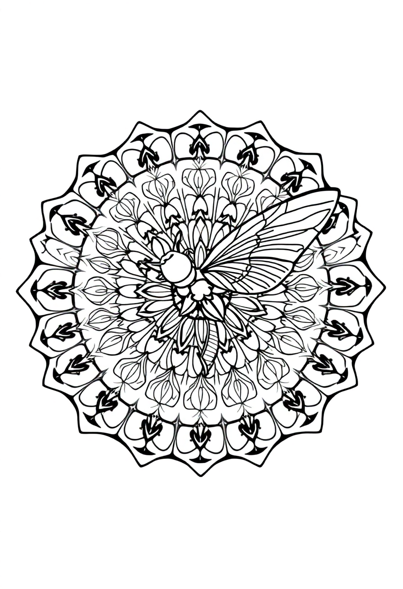Cricket coloring page, free printable